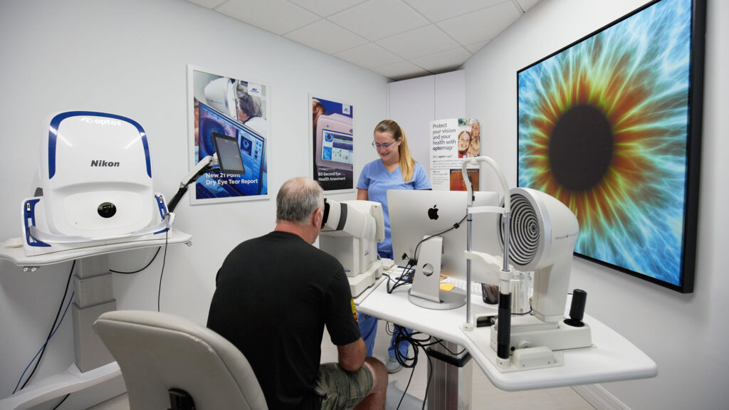 best eye examination near you pre test room